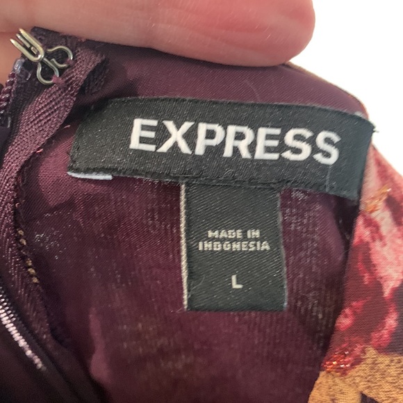 Express Floral Ruffle Mini Dress - Picture 4 of 4